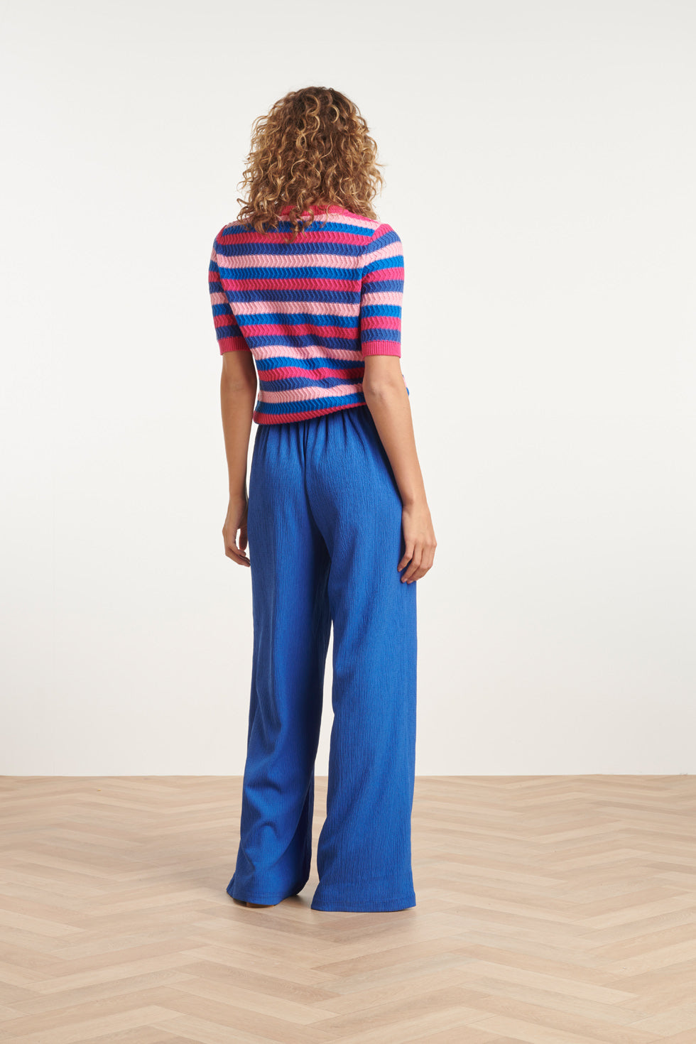24122 Gebreide Trui Met Rijk Colorblock | Muticolour