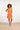 24137 Bladerprint Jurk | Off White - Orange
