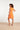 24137 Bladerprint Jurk | Off White - Orange