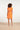 24137 Bladerprint Jurk | Off White - Orange