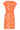 24137 Bladerprint Jurk | Off White - Orange