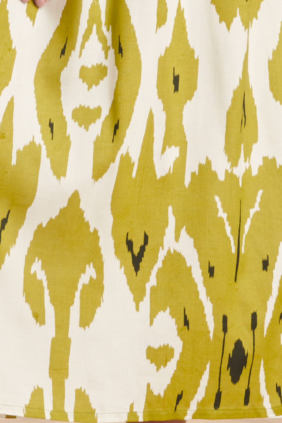 24142 Eenvoudige Klassieke Top Met Mos Aztekenprint | Off White-Light Army