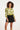 24142 Eenvoudige Klassieke Top Met Mos Aztekenprint | Off White - Light Army