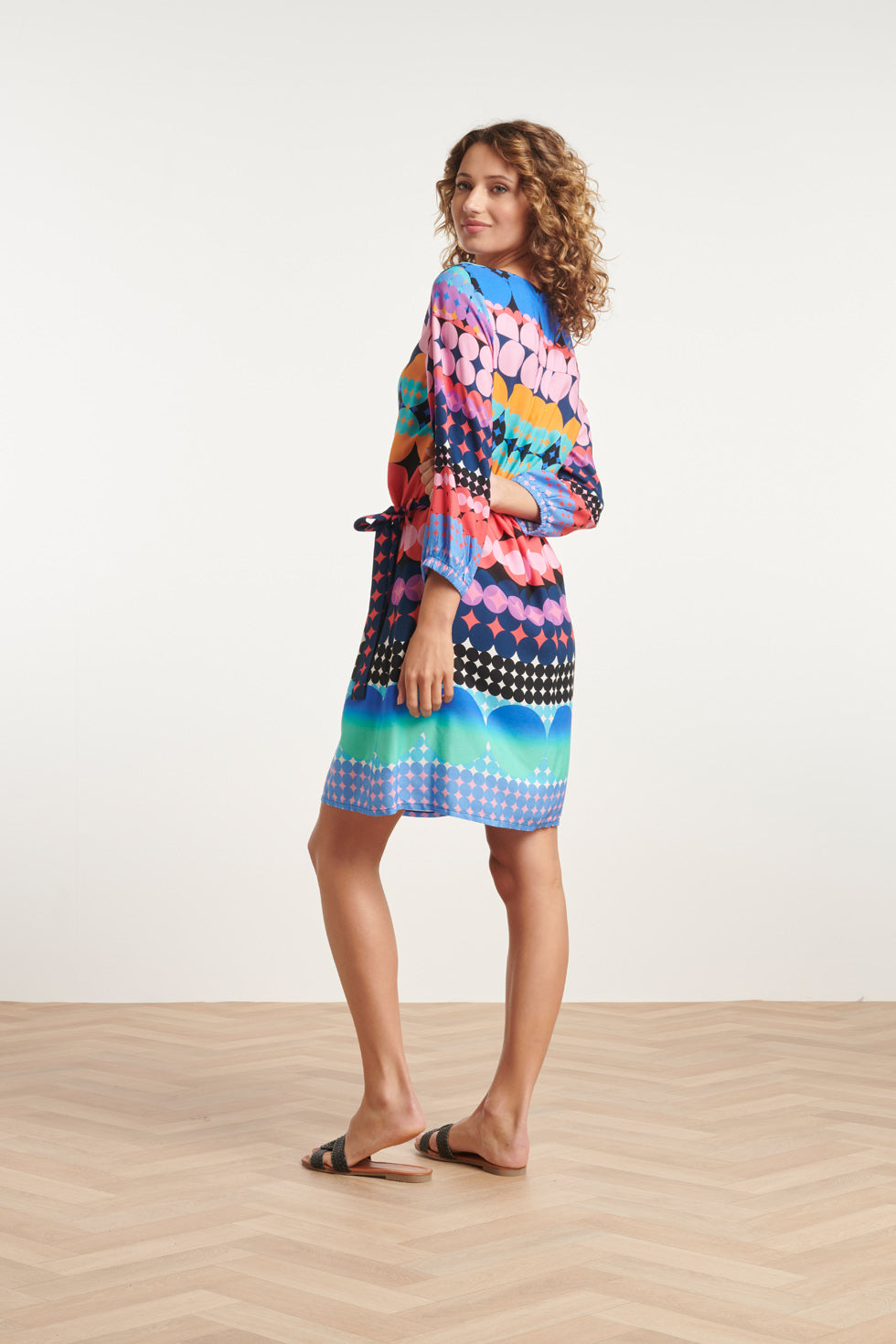 24152 Zomerjurk Met Grafische Print | Muticolour