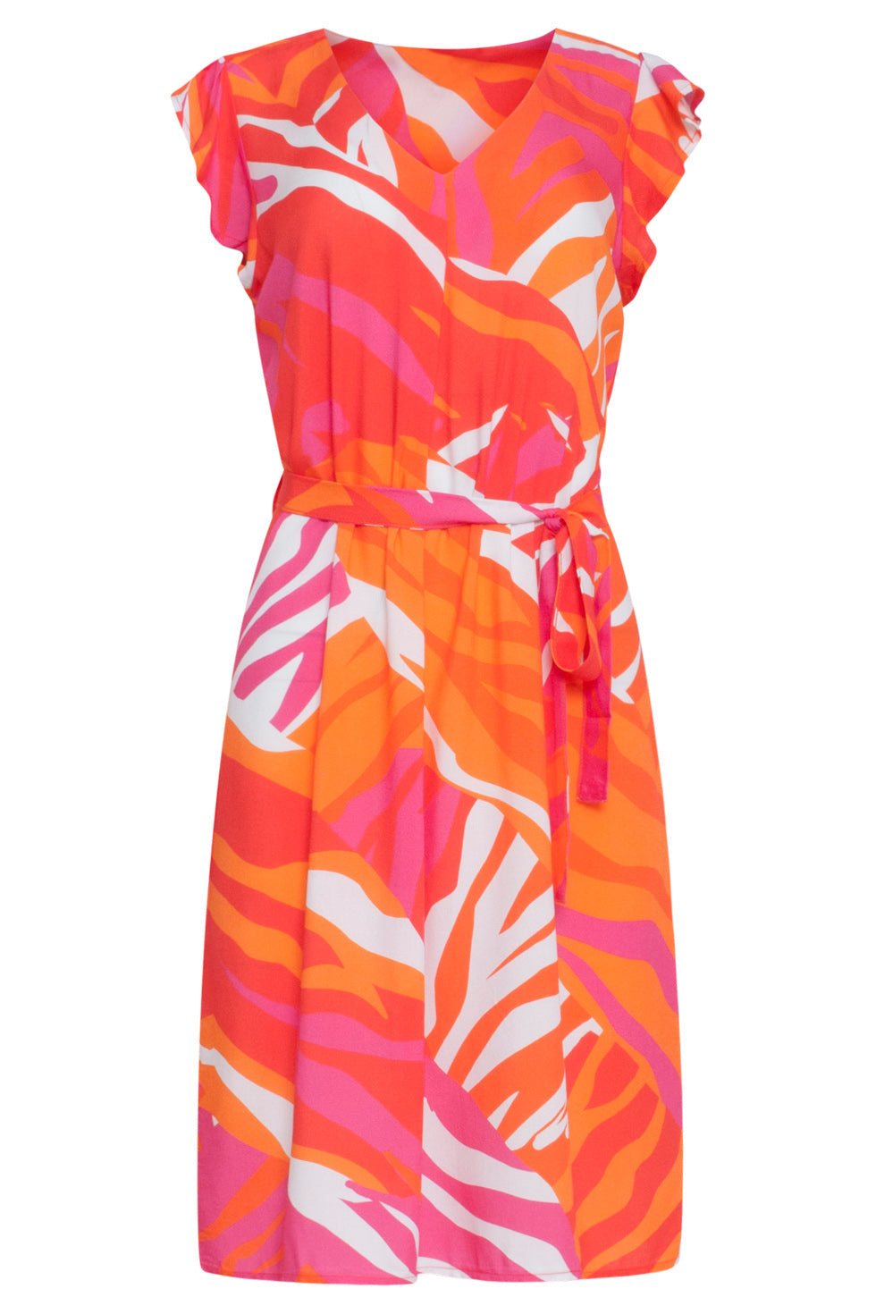 24157 Zomerjurk Met Speelse Wildprint | Muticolour