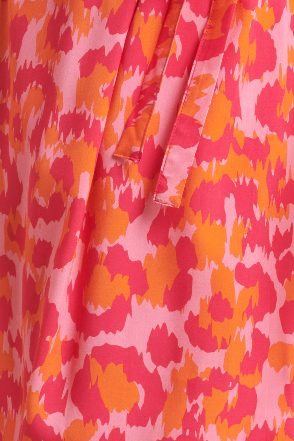 24161 Klassieke Jurk Met Gedurfd Cheetah Patroonfuchsia | Pink-Multicolour