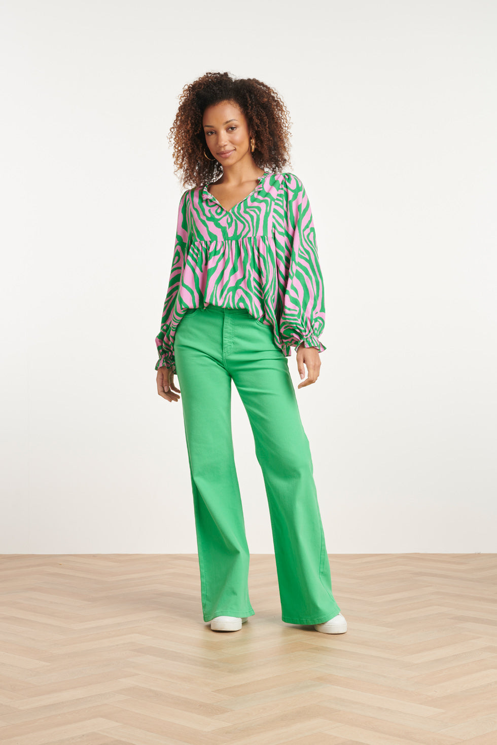 24169 Flared Jeans | Green