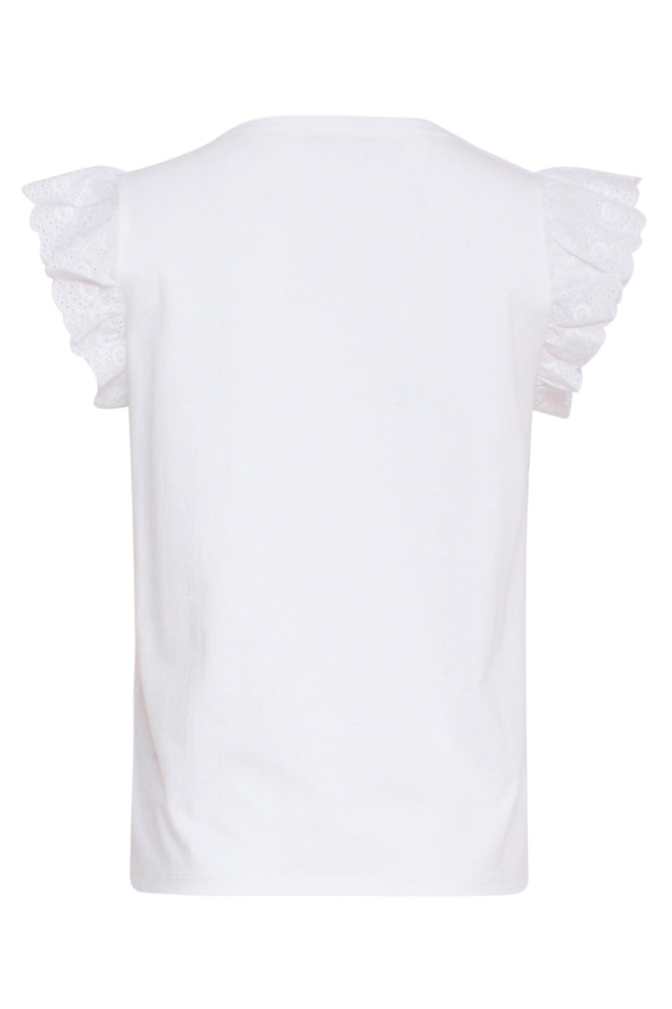 24170 Basic Te Top Met Brie Anglaise | White