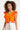 24171 Basic Top Met Speelse Dubbele Ruches | Light Orange