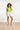 24171 Basic Top Met Speelse Dubbele Ruches | Lime