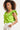 24171 Basic Top Met Speelse Dubbele Ruches | Lime