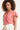 24176 Flowy Top Met Te Bloemenprint | Red - White