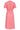 24177 Midi Jurk Met Knoopsluitingsmok | Red - White