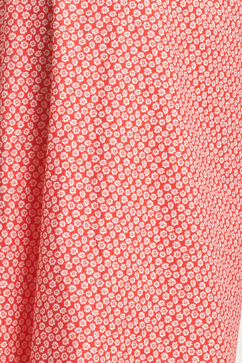24177 Midi Jurk Met Knoopsluitingsmok | Red-White