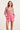 24308 Chiffon Rok Met Bloemenprintfuchsialime | White - Muticolour
