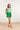 24319 Zomerse Levendige Bloemen Top | White - Green