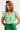 24319 Zomerse Levendige Bloemen Top | White - Green