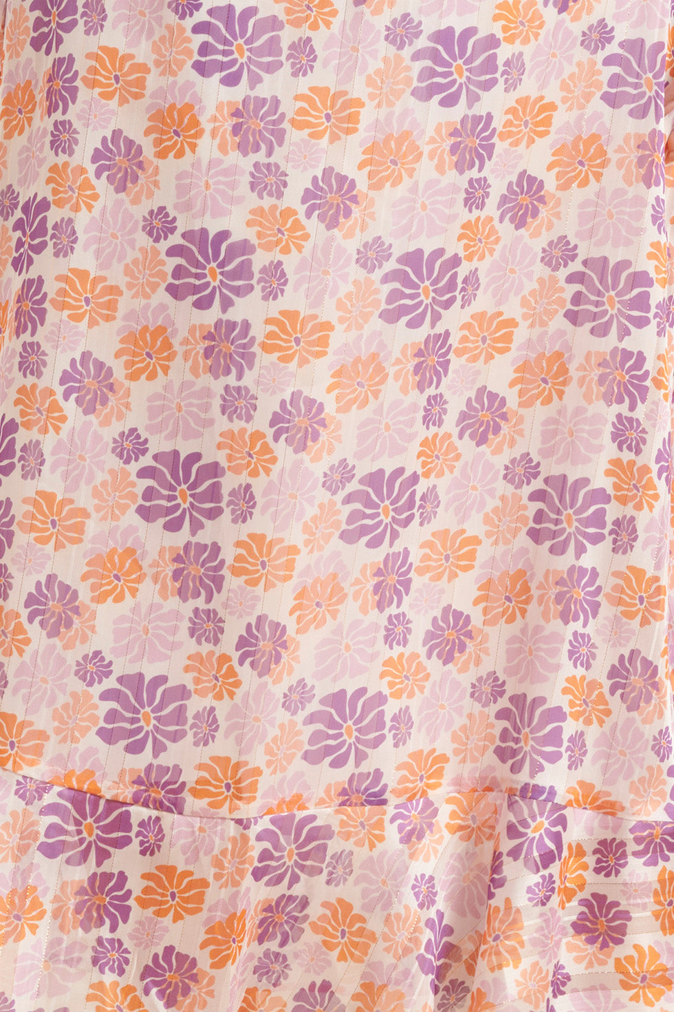 24329 Maxi Wrap Jurk Met Bloemenprint | White - Muticolour