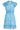 24333 Kort Zomers Jurkje Met Helder Animal Print | White - Mid Blue