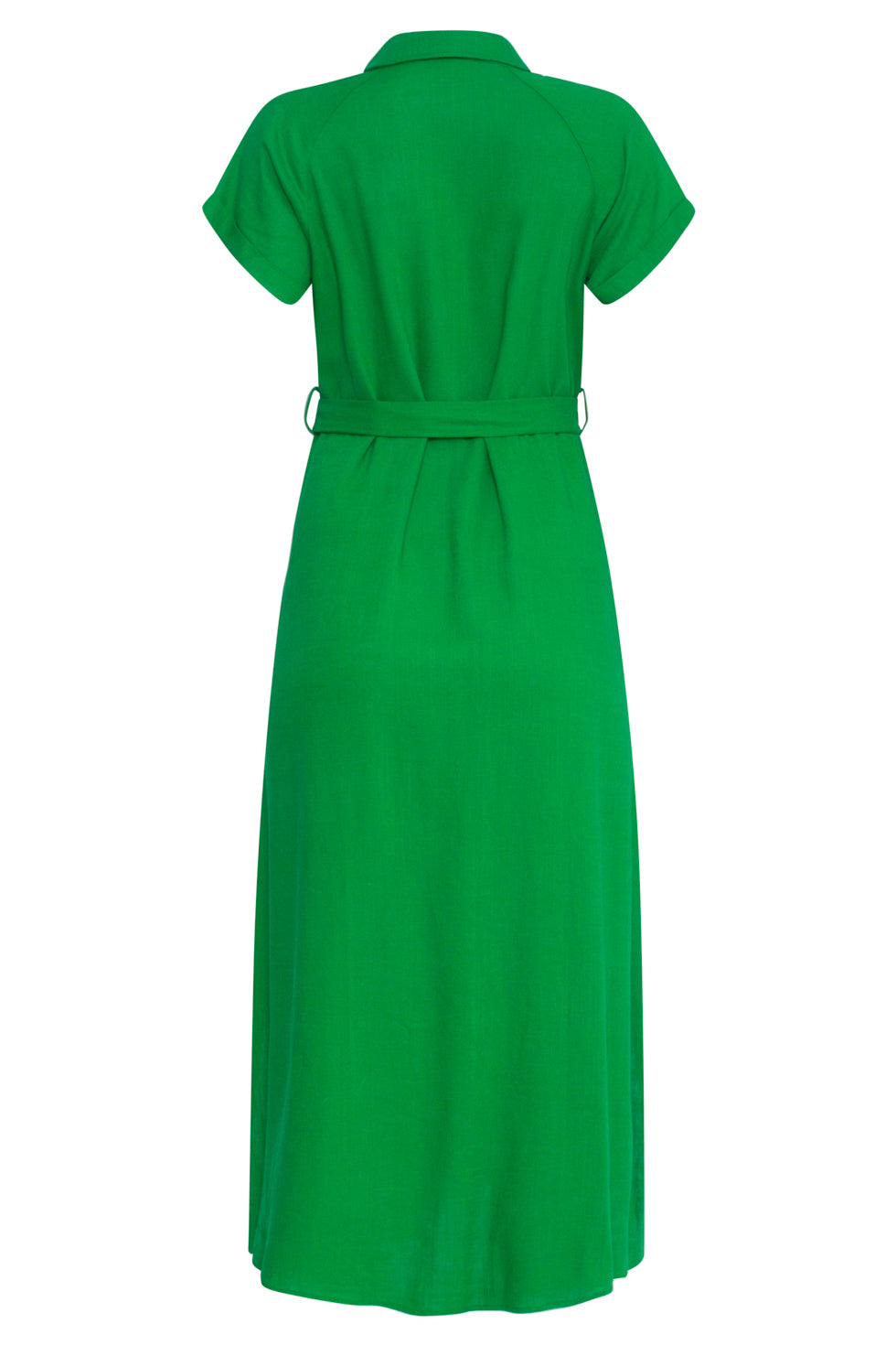24348 Ademende Zomer Shirtjurk | Green