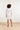 24357 Dames Te Korte Jurk Met Driekwart Mouwengehaakte Tapes | White