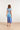 24360 Dames Maxi Te Jurk Met Ornamentaal Print | Off White - Blue