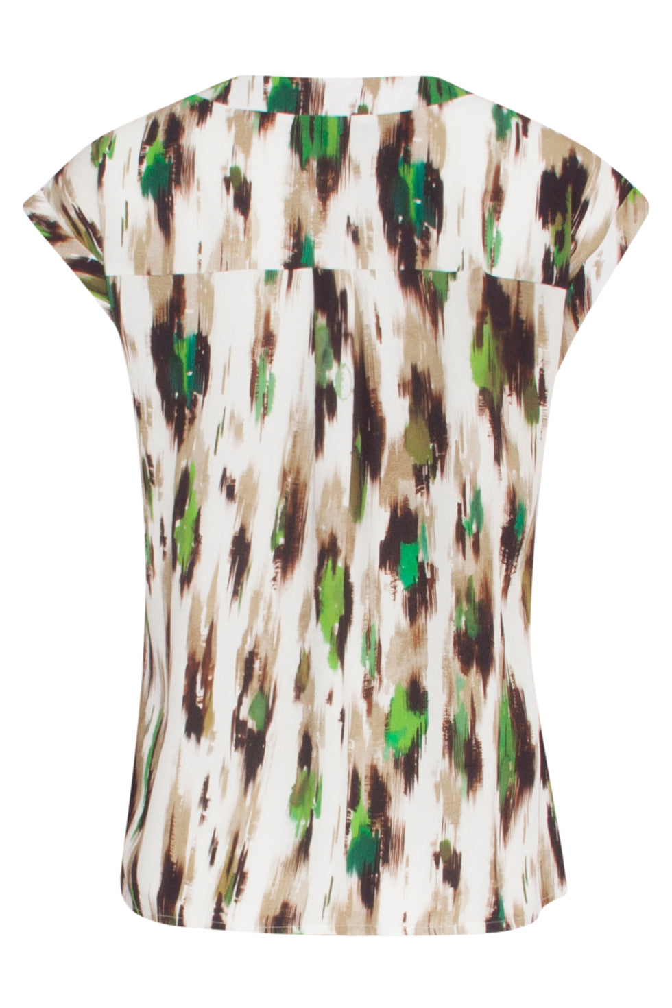 24365 Dames Te Top Met Dieren Print | Off-White-Multicolour