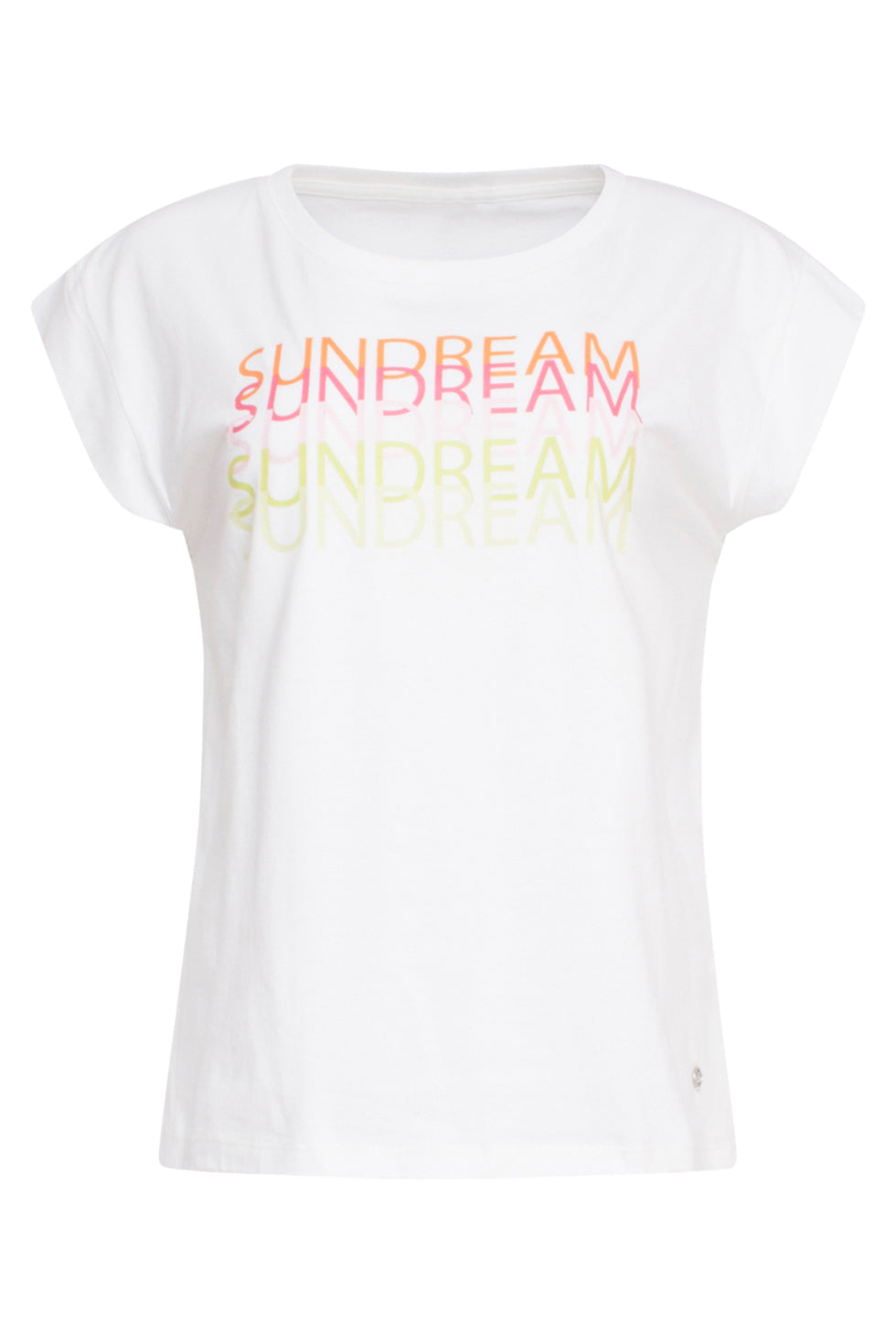 24385 Dames T-Shirt Met Korte Mouwen En Sundream Rainbow Print