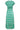 24402 Satijnen Zomerjurk Met Abstracte Print | White - Green