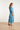24408 Satijnen Maxi Jurk Met Abstracte Print3/4 Mouwen | White - Cobalt