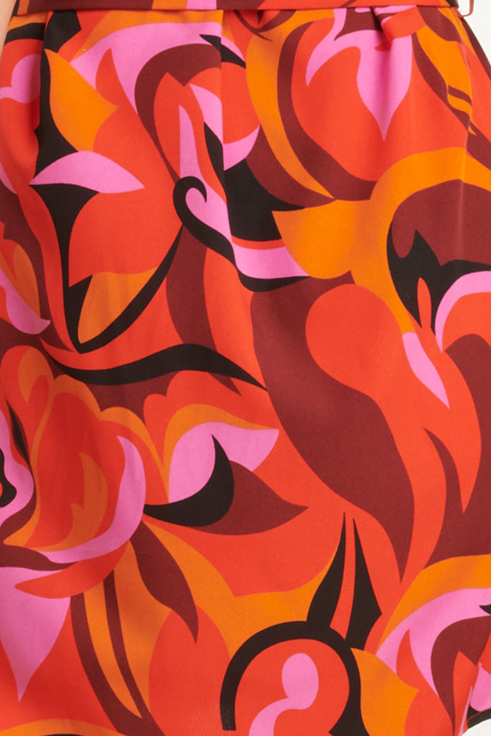 24415 Kort Zomerjurkje Met Abstracte Print | Muticolour
