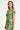 24431 Zacht Stretch Abstract Print Zomerjurk - Tinten | Black - Green
