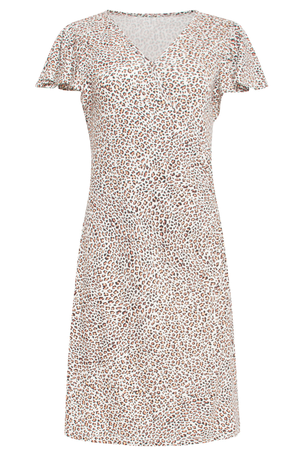 24432 Zacht Stretchy Dierenprint Zomerjurk | Muticolour