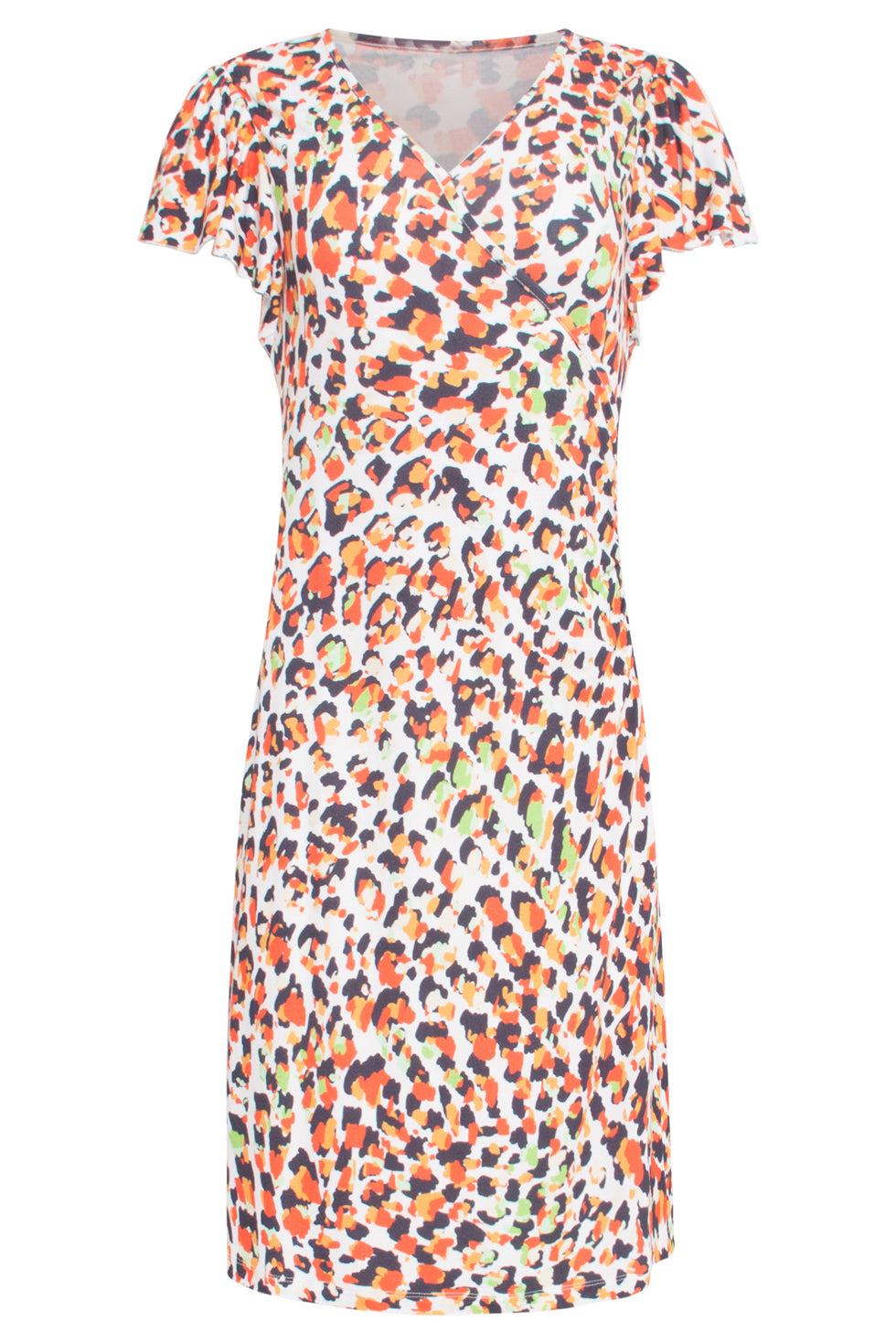 24446 Zomerjurkje Met Ruchesdierenprint | Muticolour