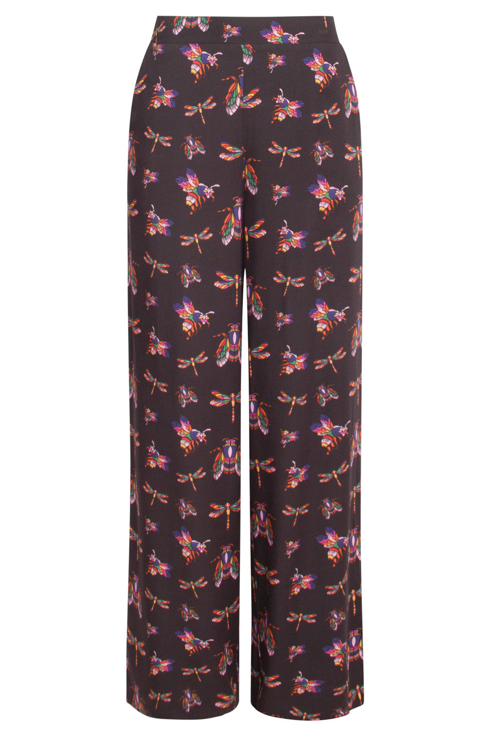 24505 E Wijde Broek Met Vrolijke Insectenprint | Black - Muticolour