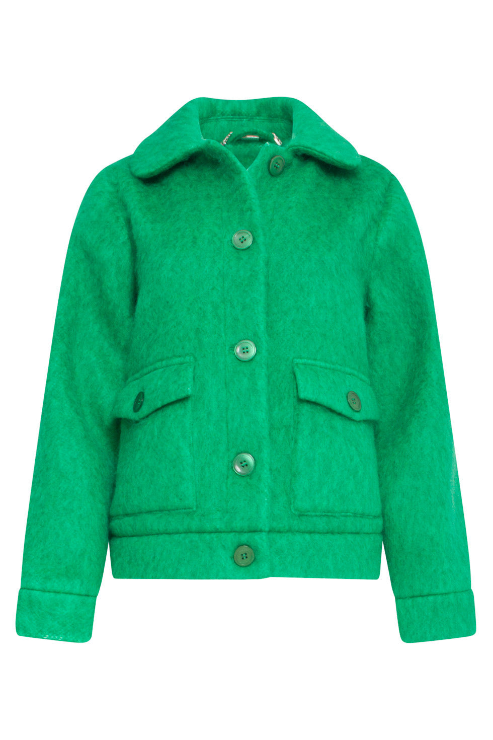 24548 Korte Jas Met Grote Zakken | Green