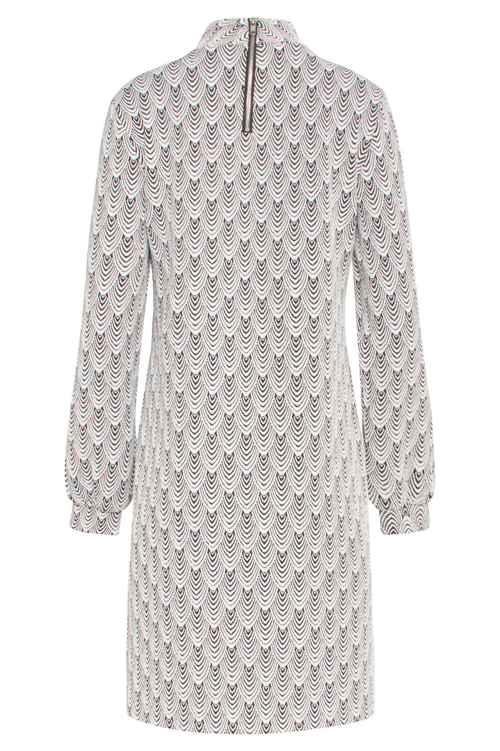 24561 Korte Jurk Met Grafische Print | Black-White