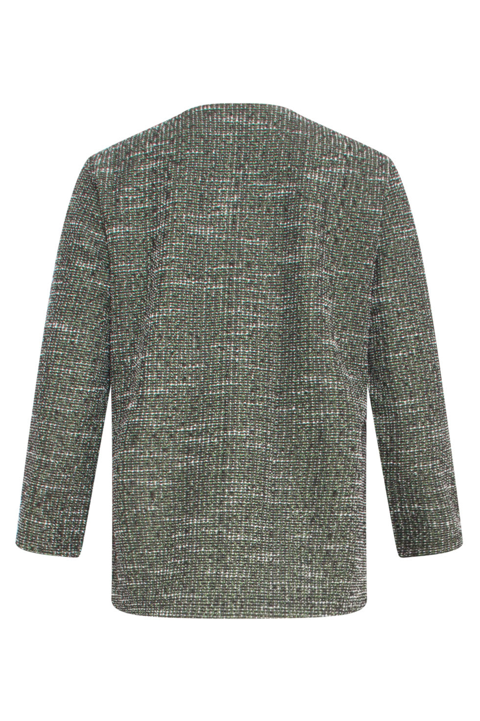 24565 Textuur Top | Light Green-Multicolour