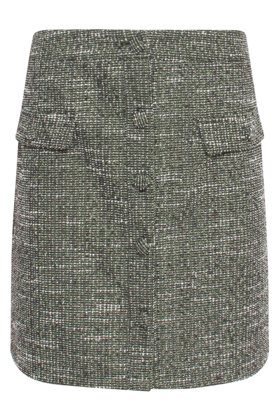24567 Textuur Rok | Light Green - Muticolour