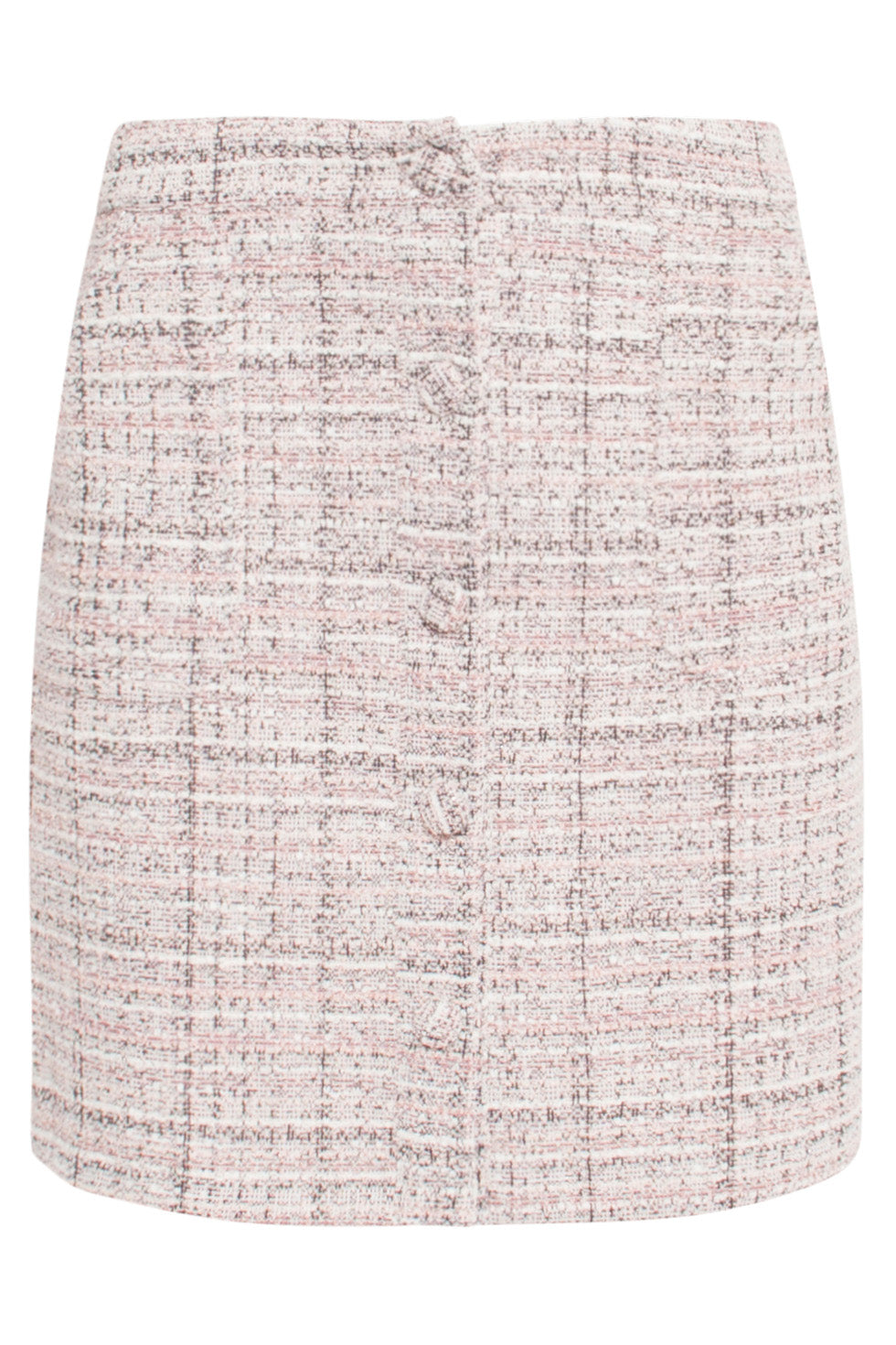 24569 Licht Textuur Rok | Baby Pink - Muticolour