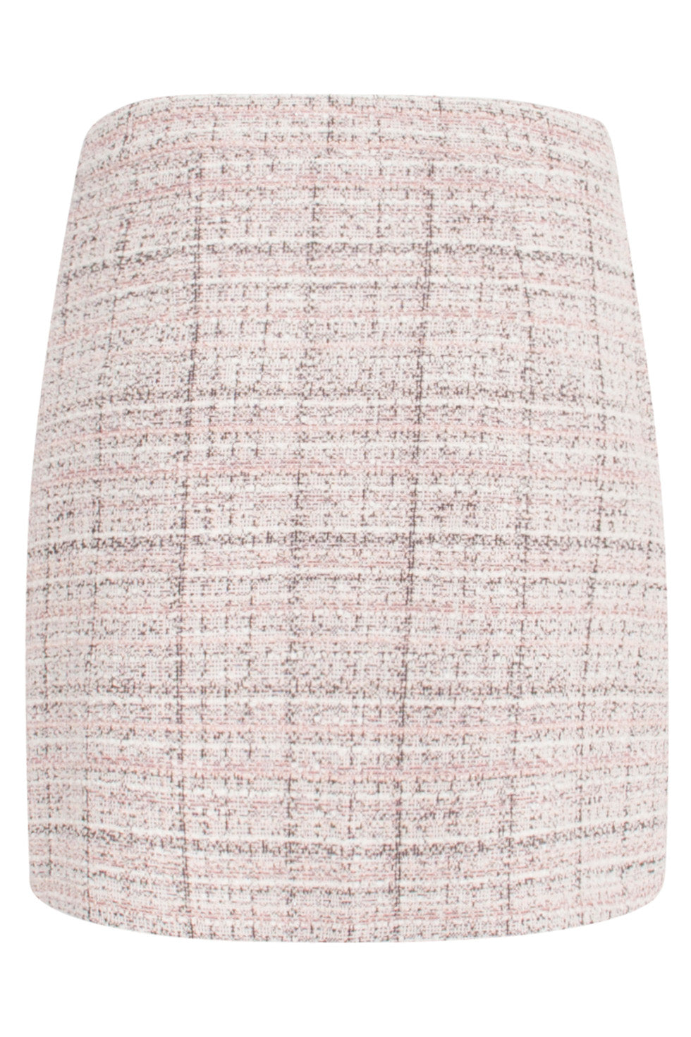 24569 Licht Textuur Rok | Baby Pink - Muticolour