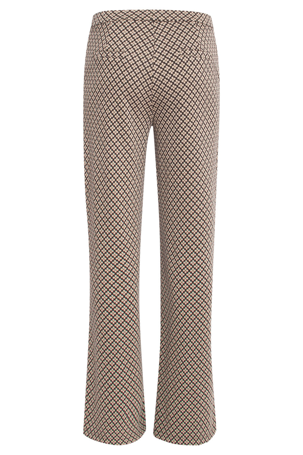 24577 Wijde Broek Met Grafische Bloemprint | Black-Sand