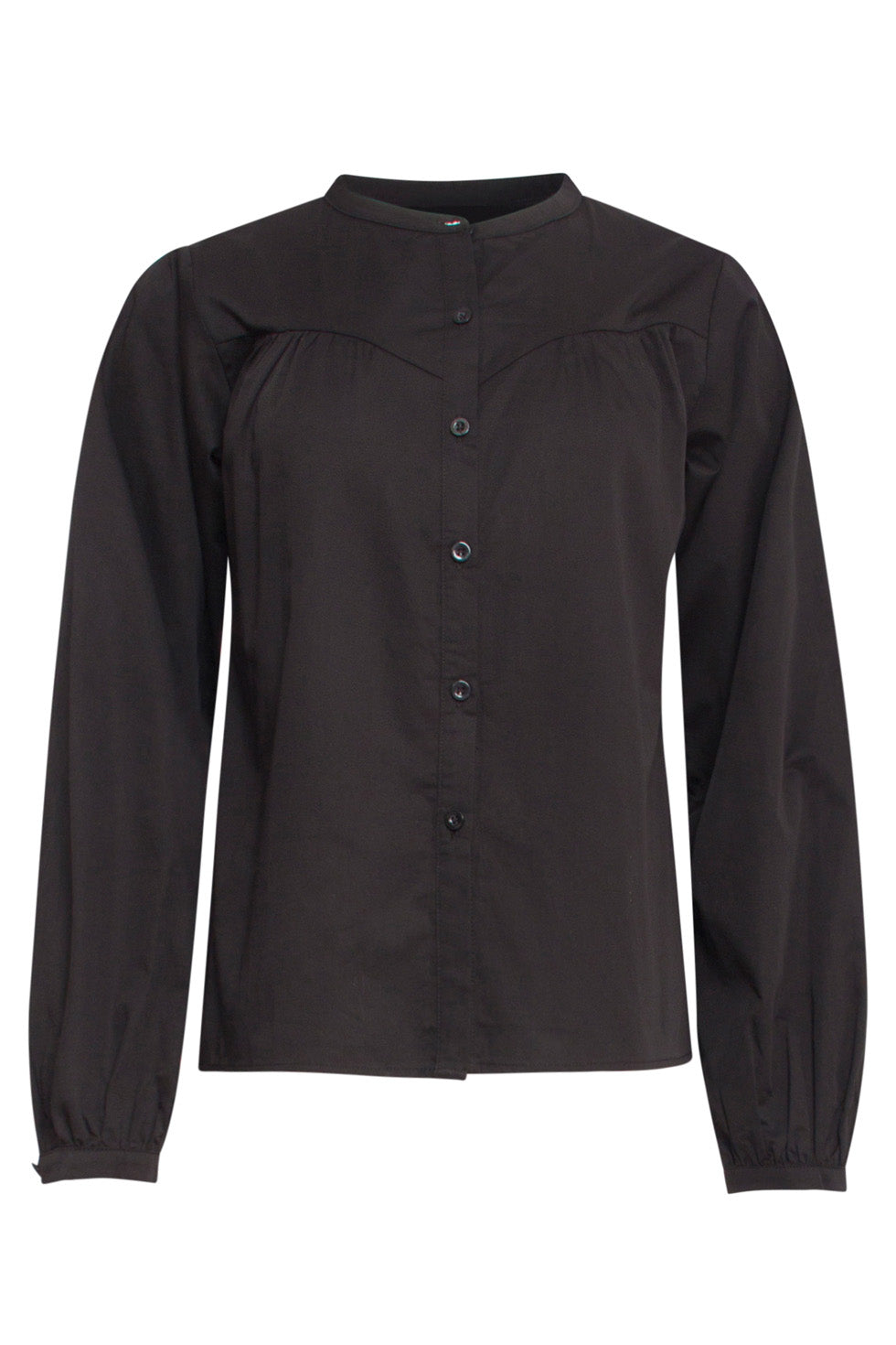 24580 Puffy Sleeve Blouse | Black