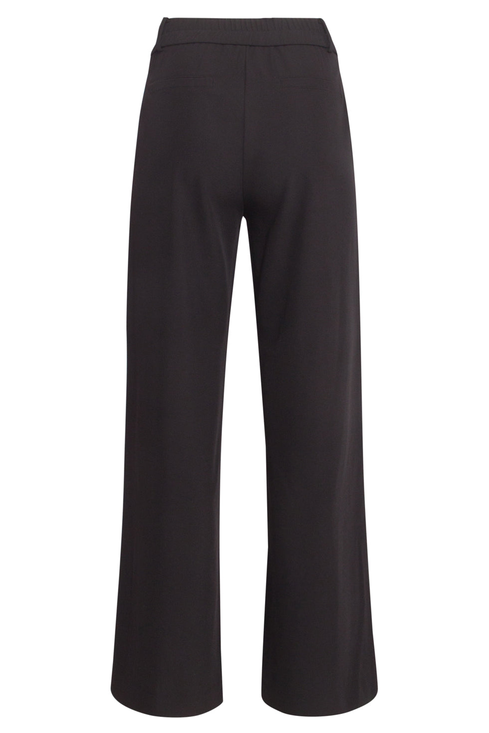24586 Tailored Broek Met Wijde Pijpen | Black