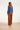 24590 Stretchy Cognac Flared Broek | Cognac