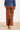 24590 Stretchy Cognac Flared Broek | Cognac