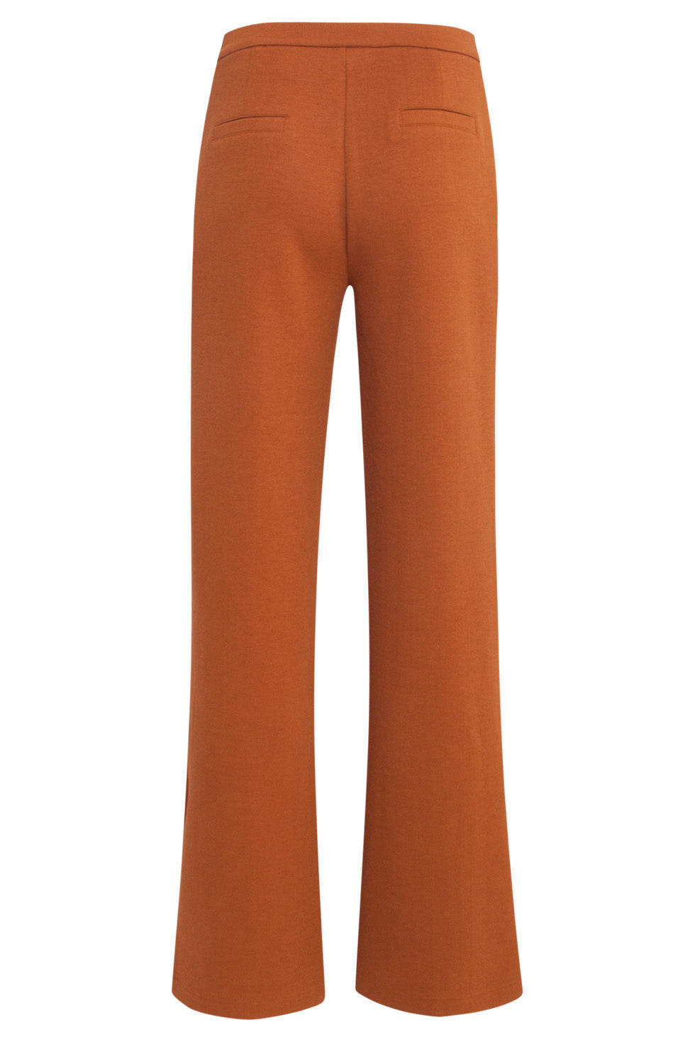 24590 Stretchy Cognac Flared Broek | Cognac