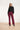 24590 Stretchy Paarse Flared Broek | Purple