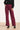 24590 Stretchy Paarse Flared Broek | Purple