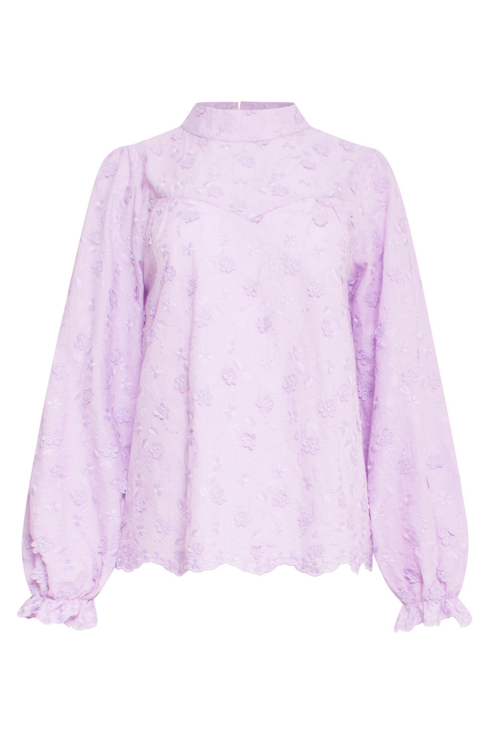 24591 Bloem Textuur Lila Blouse | Lilac